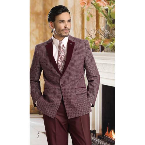 E. J. Samuel Wine Self-Designed Suit HYL19